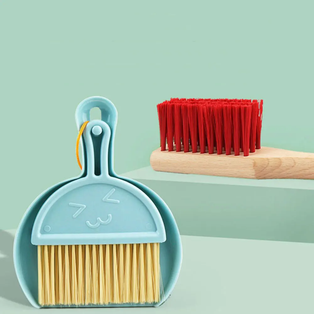 Детский набор для уборки симуляции домашней игрушки из дерева, безопасная метла, швабра, инструмент для развития рук малыша раннего возраста.