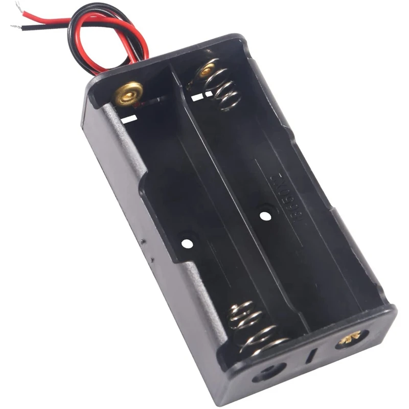 

5 шт., пластиковый контейнер для аккумуляторов 3,7 в 18650 с проводами, спиральная пружина для аккумулятора 18650