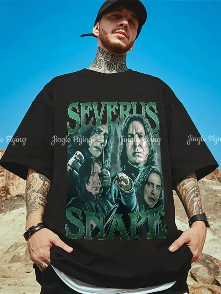 Винтажная футболка Severus Snape хлопок оверсайз