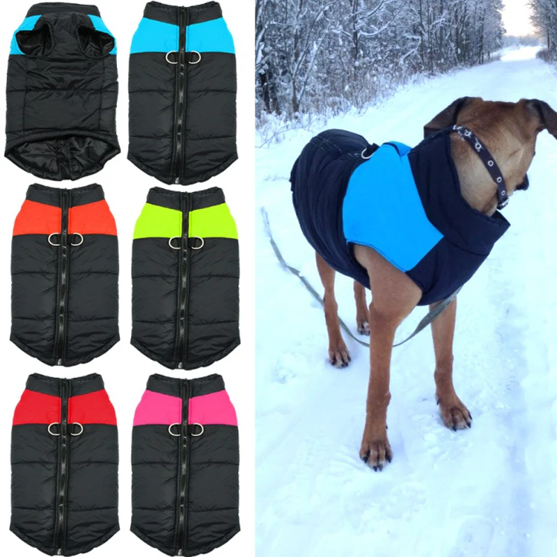 Winter Pet Dog Puppy Clothes Vest Jacket Chihuahua Clothing Warm Dog Clothes Coat For Small Medium Large Dogs 4 Colors S-5XL