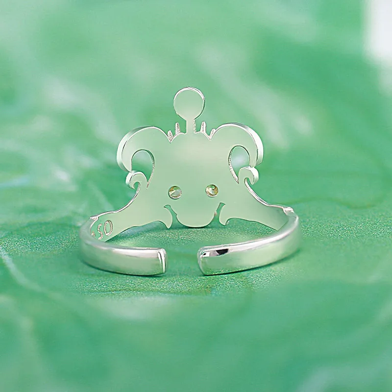 JoJos Bizarre Adventure Stone Ocean Foo Fighters F.F. Кольцо в стиле аниме из стерлингового серебра 925