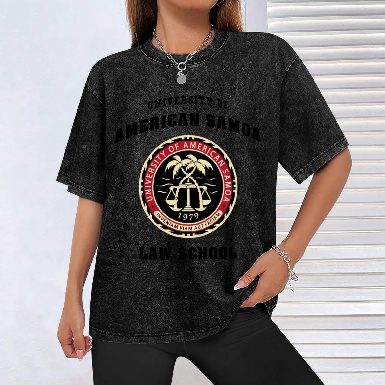 Фото Футболка BCS - University of American Samoa Law School, мягкая хлопковая футболка из хлопка, устойчивого к усадке. №4