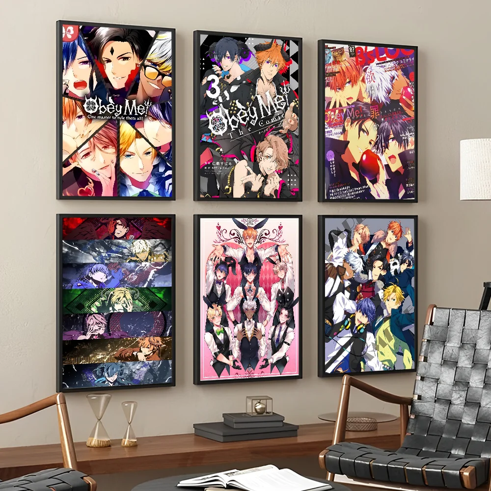 Игра O-Obey Me винтажный плакат на бумаге