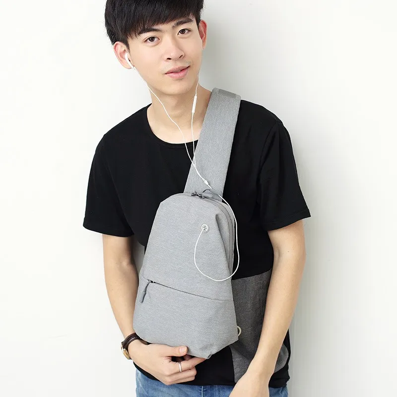 2022 men's bag polyester waist chest bag daypack waterproof wear-resisting sling backpack man single shoulder bag free shipping