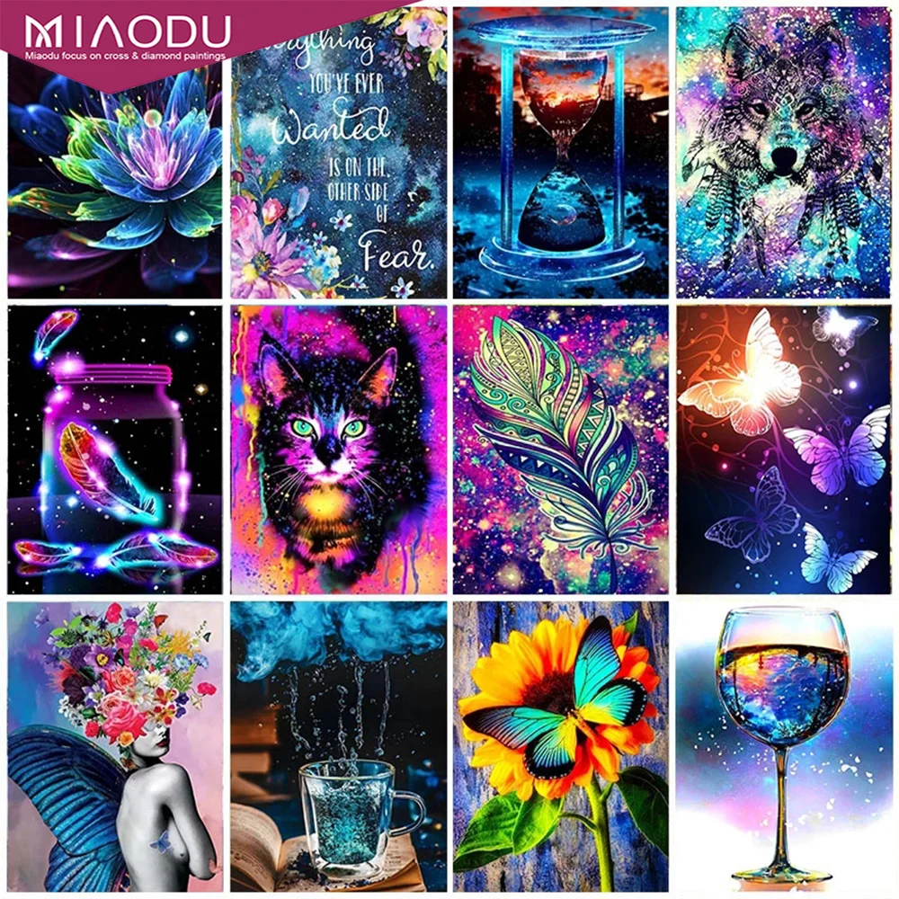 

Dream Butterfly Full Round Diamond Painting Cross Stitch Landscape 5D DIY Diamond Embroidery Mosaic Rhinestones Kits Needlework