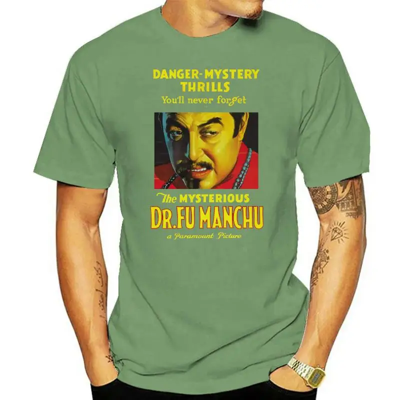 Dr' Fu Manchu Movie Warner Oland Boris Karloff Supervillian T Shirt