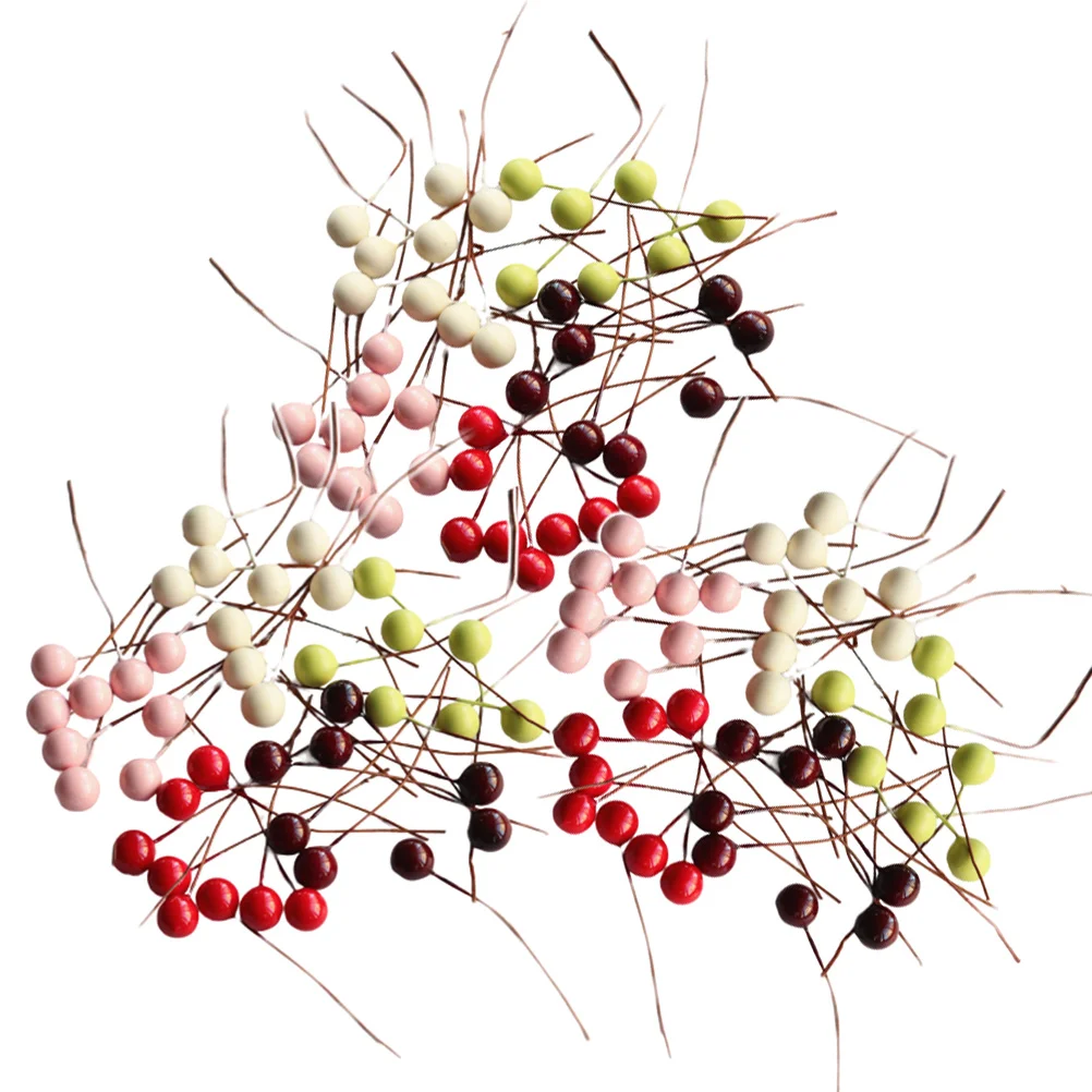

140PCS 10mm Simulation Berries Wedding Candies Box Berries Decor(Assorted Color)