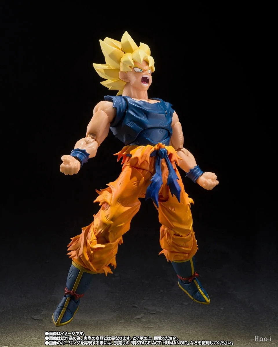 Новая оригинальная фигурка Dragon Ball Z BANDAI S.H.Figuarts Super Saiyan Son Goku Fighter of Rage, коллекционная аниме-фигурка, игрушка, подарок (art.: 3920dbce64519) - 3920dbce64519