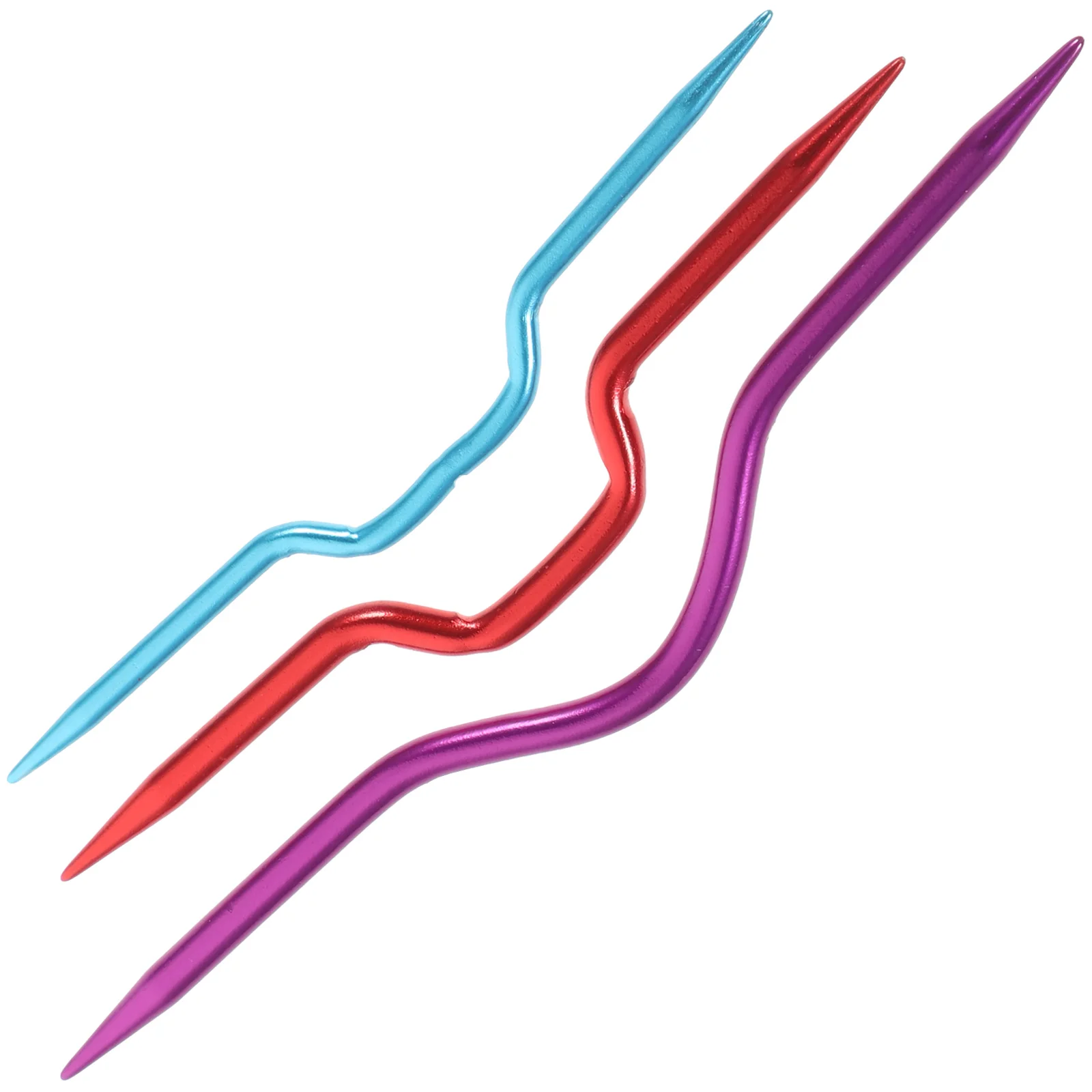 3 шт. крючки для вязания спицы свитера кабельные иглы кривая игла швейные