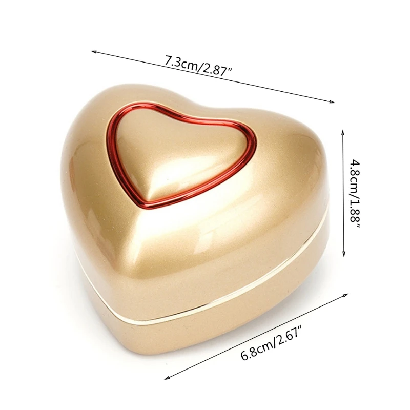 В форме сердца светодиодный светильник обручальное кольцо коробка обручальные