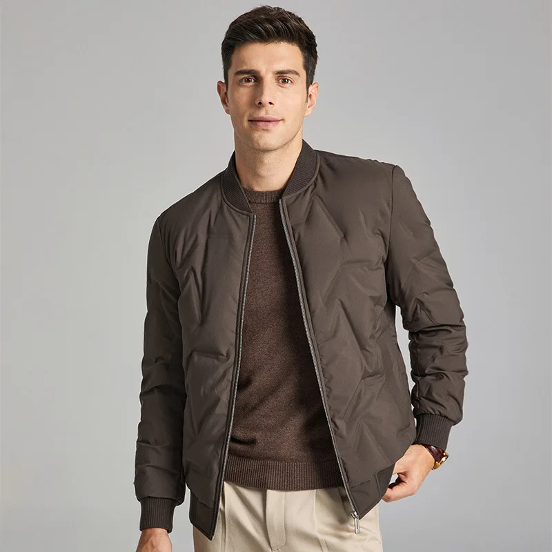 Down Coat High Down Men's Winter Thickened Warm Baseball Collar Jacket Coat Men's Coat