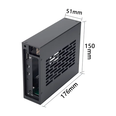 Thunderbolt 3/4 до PCIE 3,0x16 PCI-E расширительный блок Mini graphics dock stand by Audio карта, видеокарта JHL7440