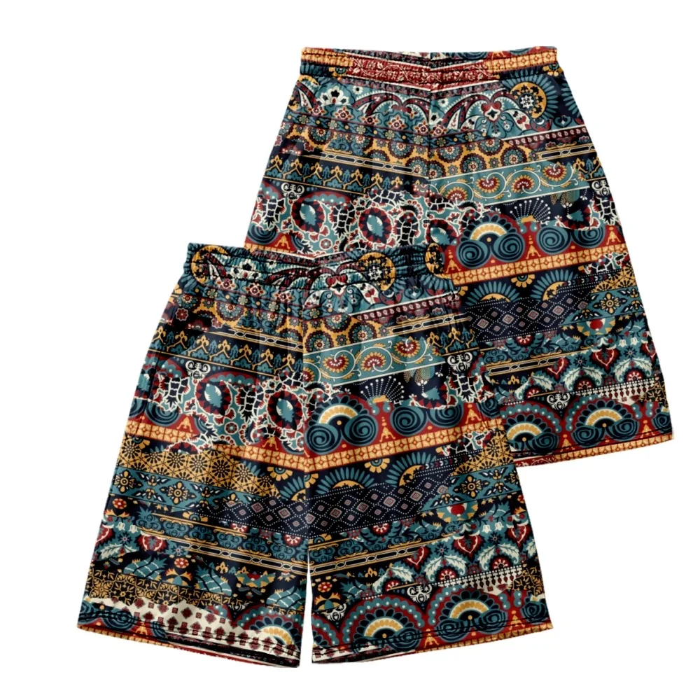 

Splicing Style 3D Pattern Unisex Fashion Trend Beach Pants