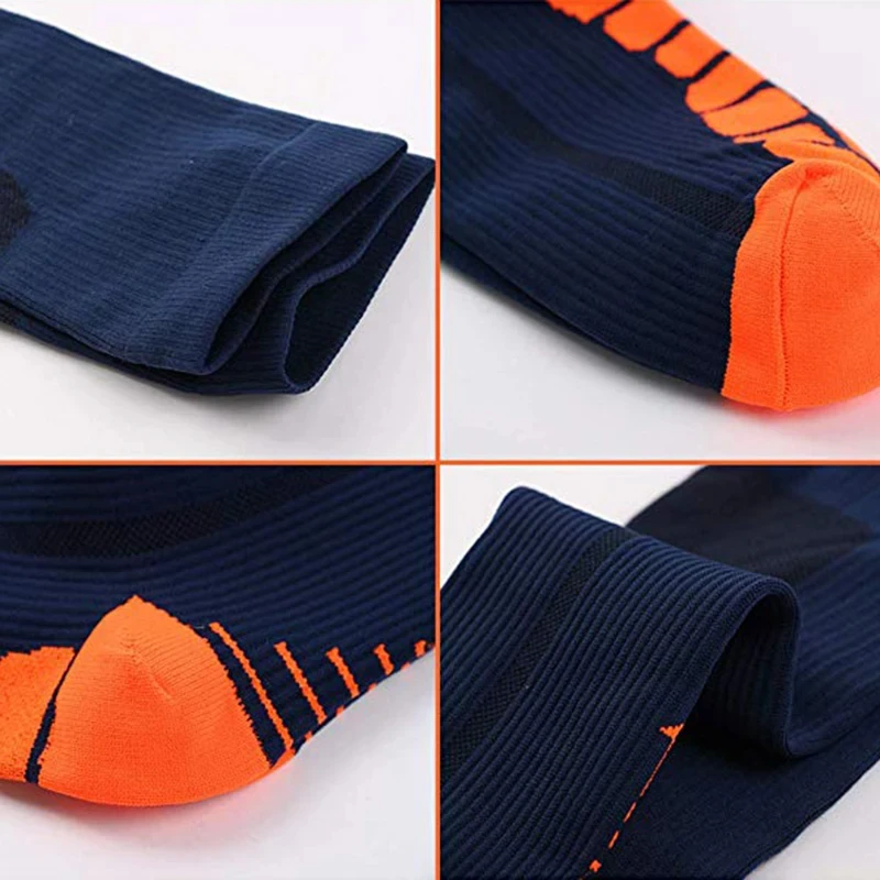 Компрессионные носки для бега футбола нейлоновые спортивные предотвращения