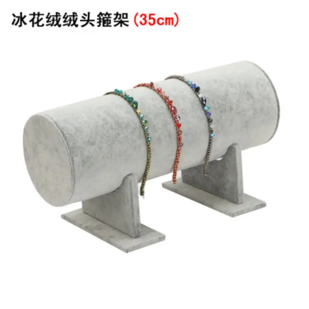 Т-образное украшение повязка на голову серый бархатный браслет-подставка для