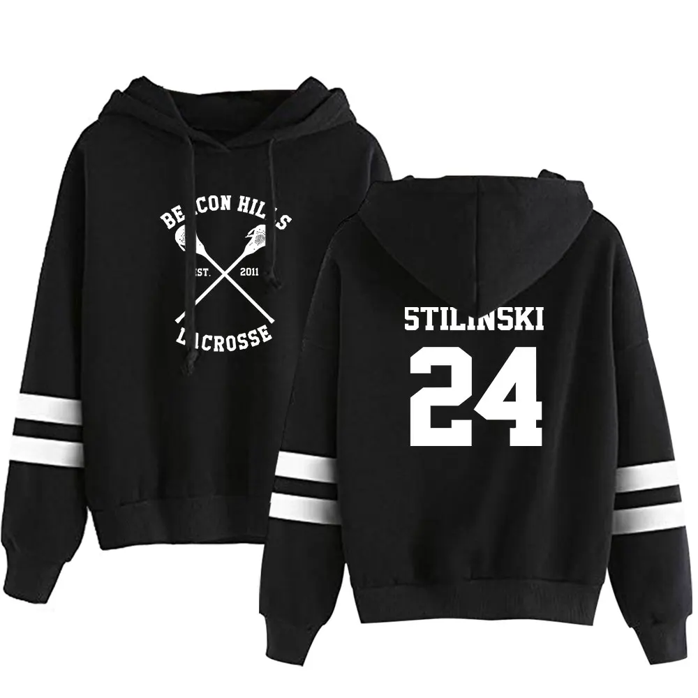 Лидер продаж модные топы для девочек Teen Wolf Stilinski с принтом 24 осень и зима