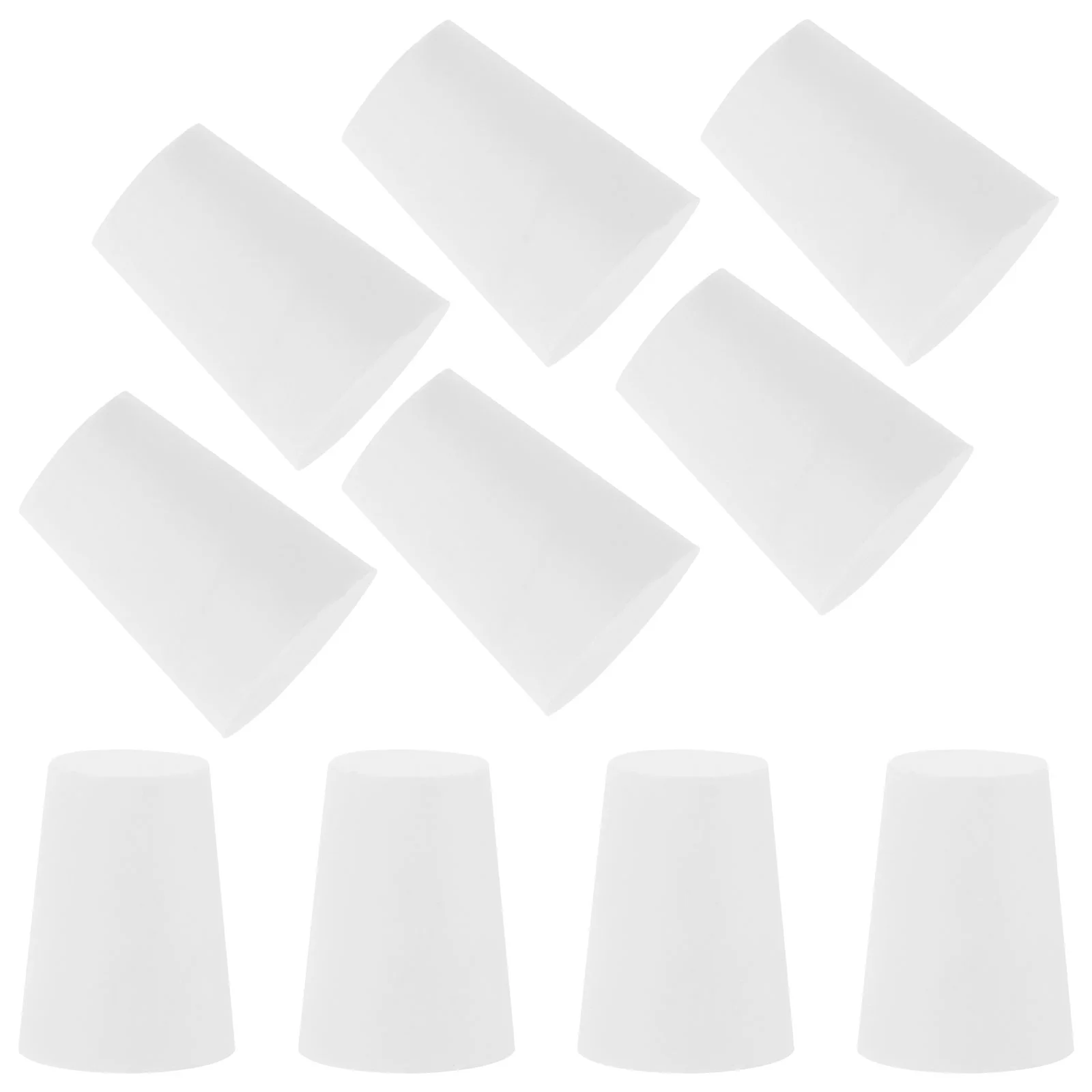 

10 pcs Flask Stopper Laboratory Test Tube Stopper Rubber Test Tube Sealing Stopper