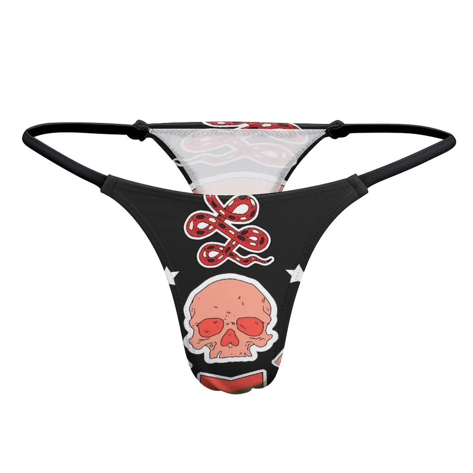 

Bikini Gril G String Sexy Underwear Women Boxer Skulls And Flowers