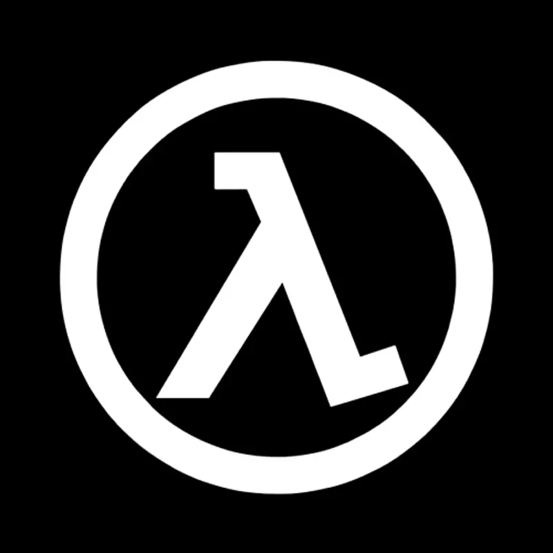 

Автостайлинг с логотипом Half Life, аксессуары для автомобиля, наклейки, черный/серебристый цвет, 13,5 см * 13,5 см