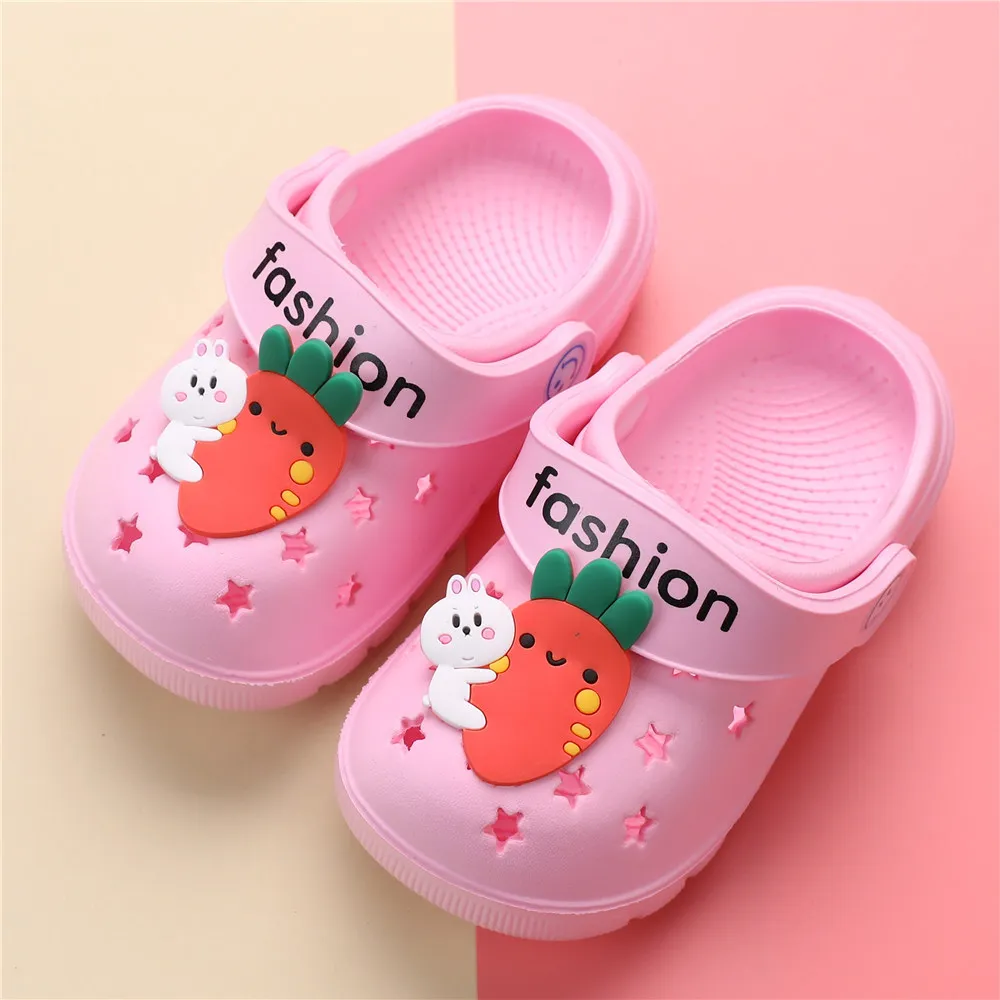 Летние детские тапочки для мальчиков и девочек мультяшное оборудование