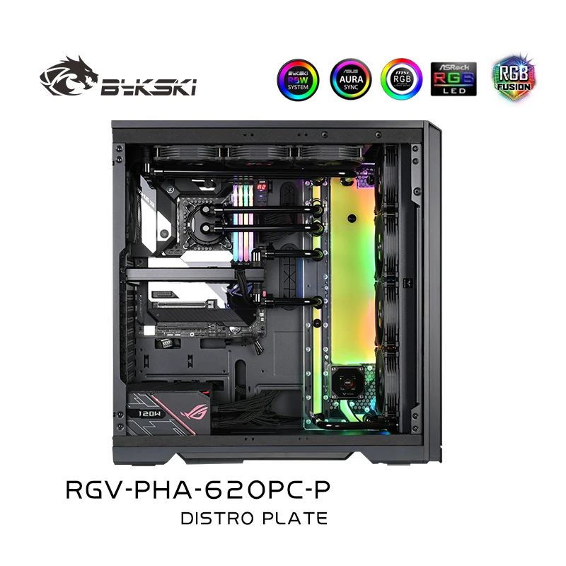 Bykski Acrylic Distro Plate Kit for PHANTEKS PHA-620PC Computer Case Water Cooler/Combo/GPU/CPU Block/ DDC Pump