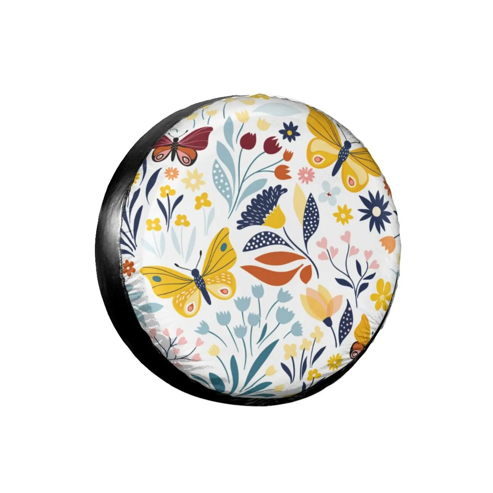 

3D Butterfly Spare Tire Cover Waterproof Dustproof Sun Wheel Tire Cover For Jeep, Trailer, RV, SUV Vehicle Anime Tire Cover