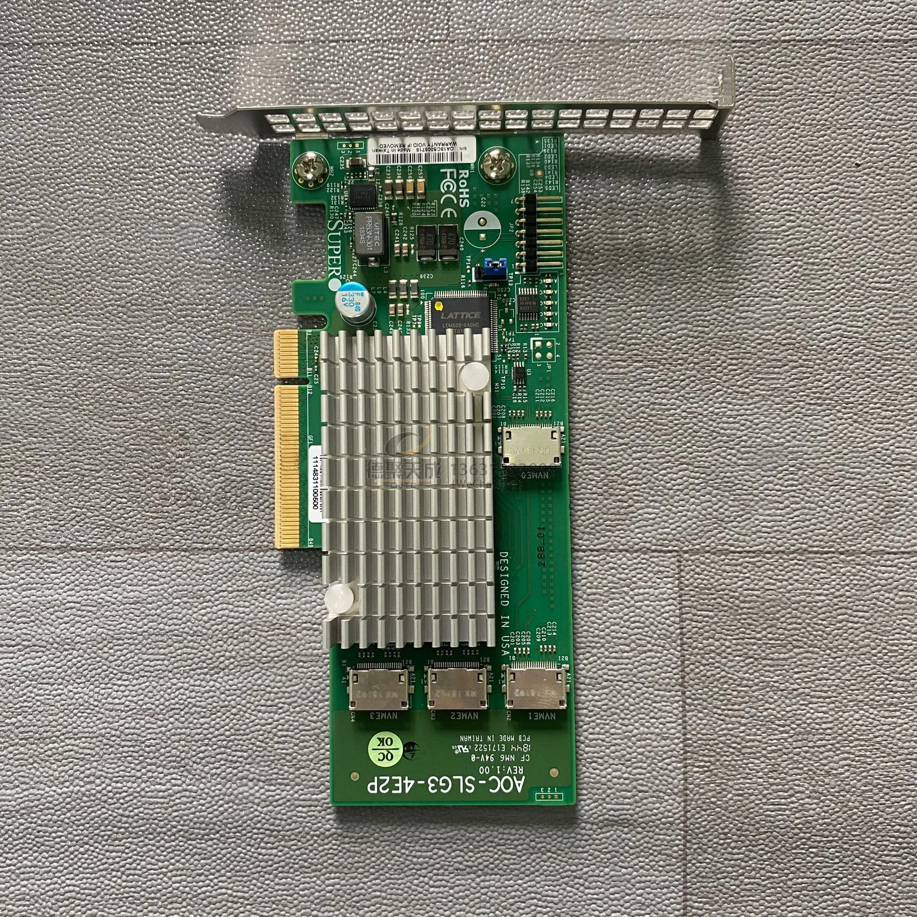 Для карты расширения Supermicro AOC-SLG3-4E2P NVME четырехпортовой U22 высокоскоростного