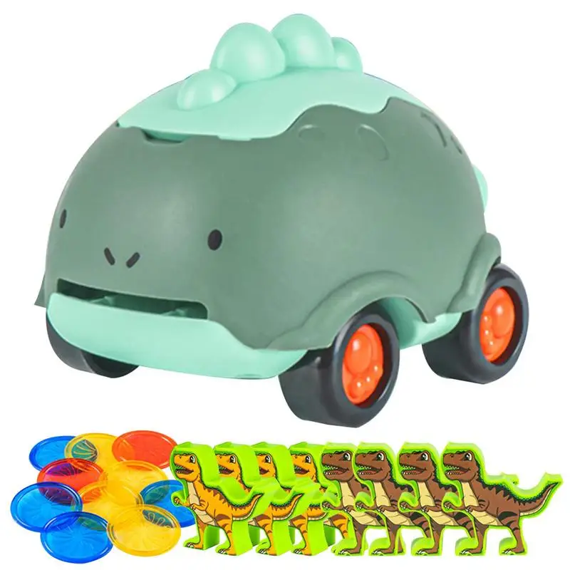 

Dinosaur Catapult Toys Pull Back Car Educational Vehicle Toy Vehicle Toy Stacking Toy Dinosaur Car Set Tabletop Games Early