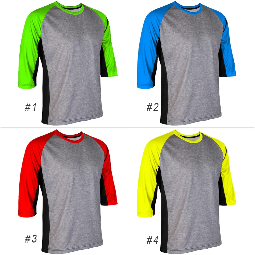 

Mens 3/4 Sleeve Cycling Bike Jerseys Mtb Motocross Racing T Shirt Downhill DH Clothing Sportwear Casual Tops