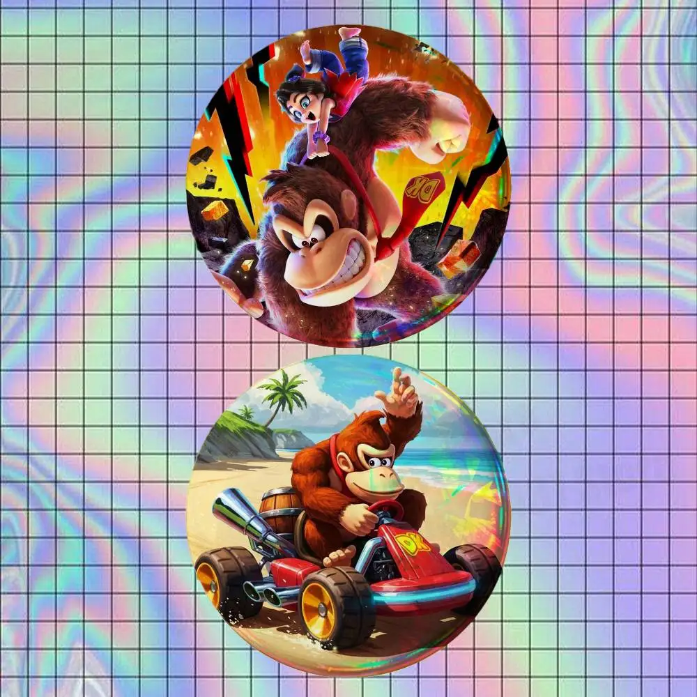 Набор из 2-х значков-брошей с персонажами мультфильмов D-Donkey K-Kong для рюкзаков, одежды, украшений, коллекционный подарок для фанатов (art.: 3920db0c2b643) - 3920db0c2b643