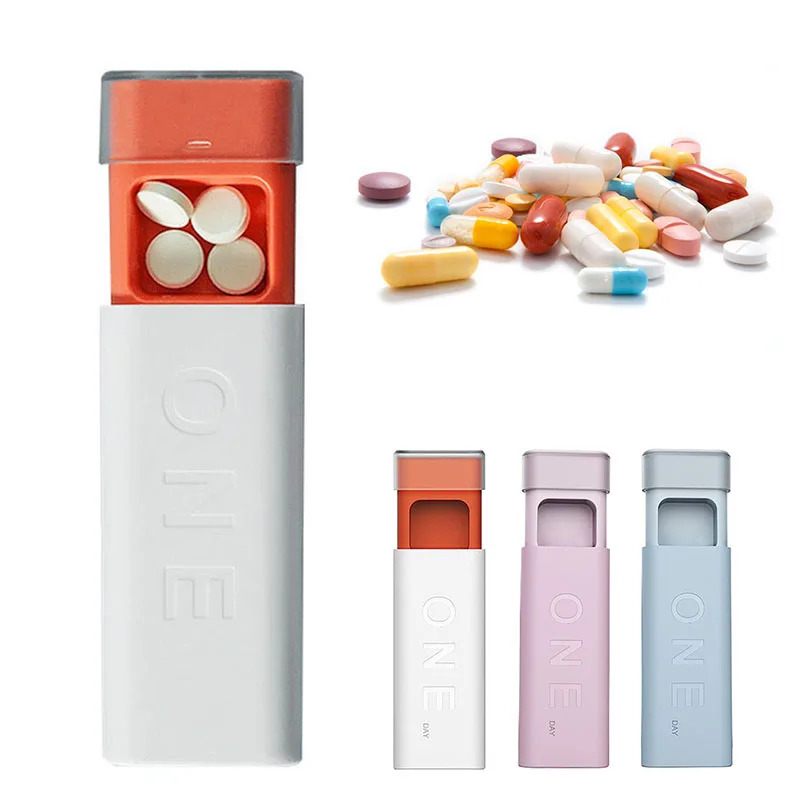 Health Portable Pill Box Travel Pill Case Medicine Box Travel  Medicine Travel Case Mini Cute Storage Organizer Plastic Pill Box