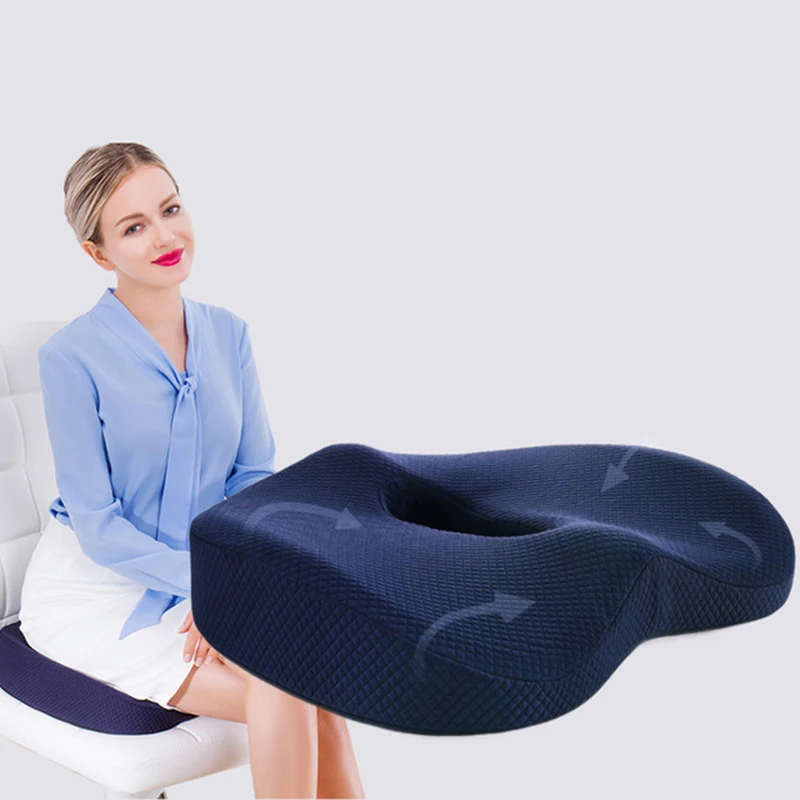 

Memory Foam Hemorrhoid Seat Cushion Hip Support Orthopedic Pillow Coccyx Office Chair Cushion Car Seat Wheelchair Massage Pillow