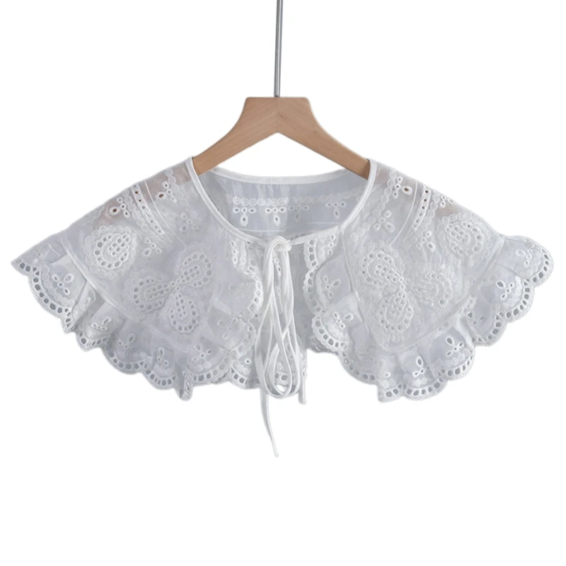 

HXBA Embroidery Collar False Collar Dickey Collar Neckline Detachable Collar
