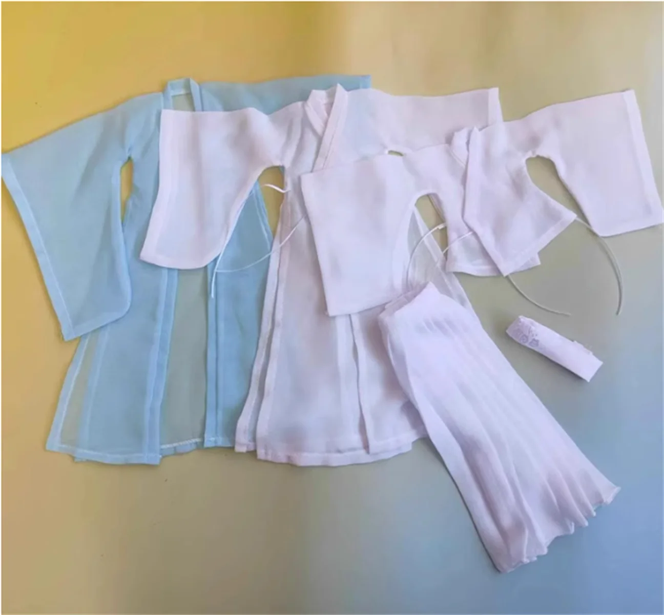 Длинное пальто платье масштаб 1/6 женский и мужской ханьфу китайский наряд