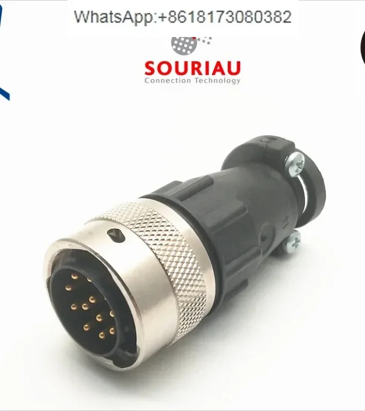 Промышленная 12-контактная штепсельная вилка + зажим переменного тока