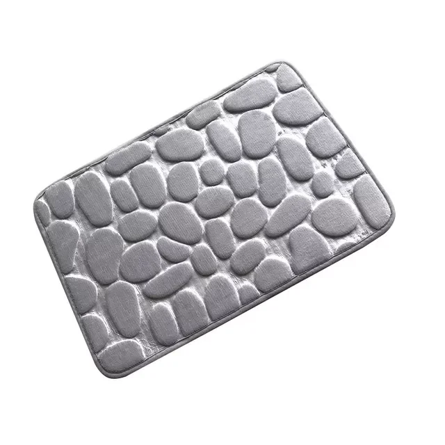 

Embossed Bathroom Bath Mat Non-slip Carpets In Wash Basin Bathtub Side Floor Rug Shower Room Doormat Memory Foam Pad