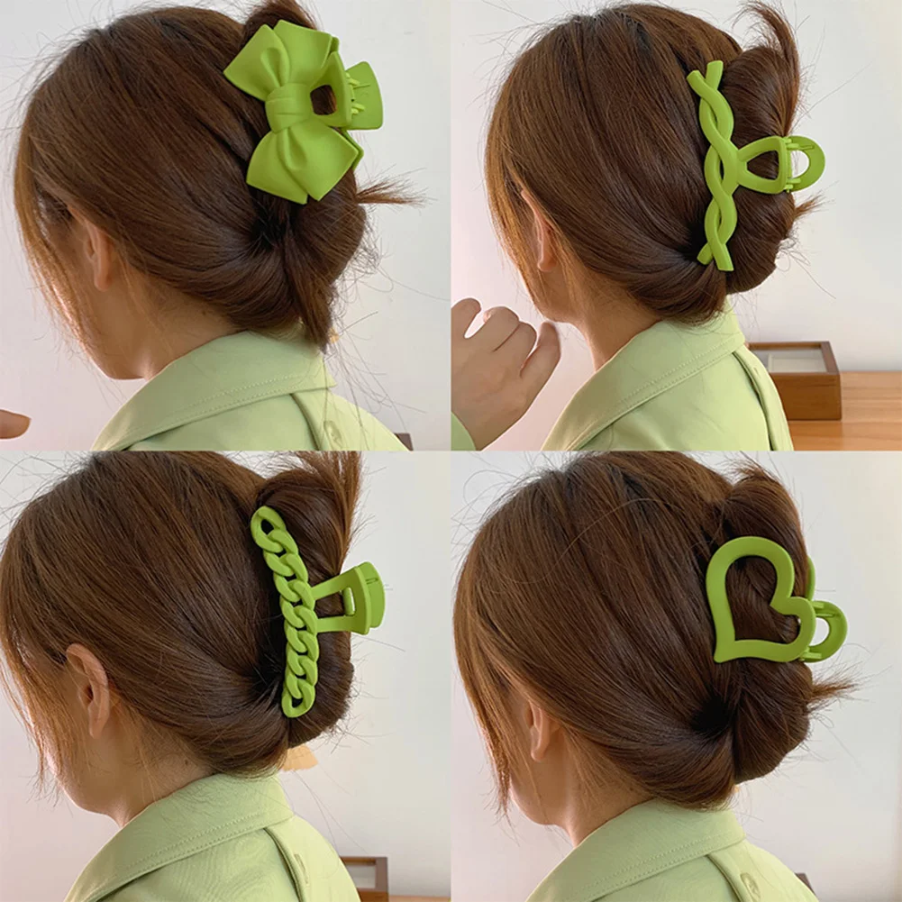 

Women Fashion Acrylic Hair Claws Square Acrylic Hair Clamps Crab Geometric Multiple Colorful Hair Clips Accessories