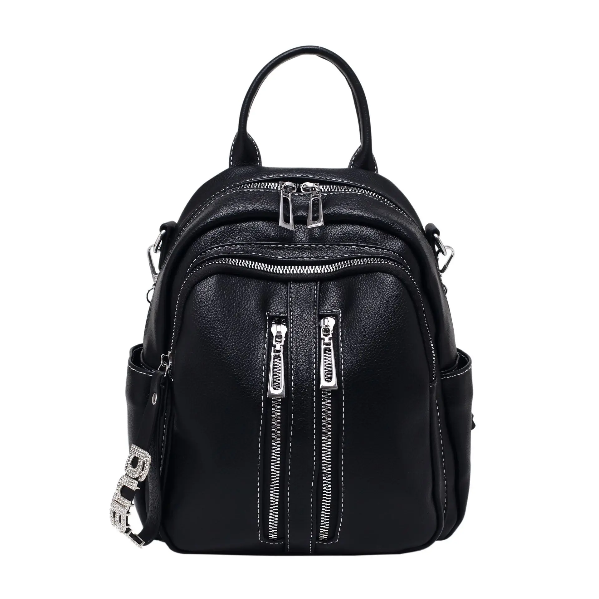 

Женский рюкзак из ПУ кожи, новинка 2022, портативная женская сумка, уличный дорожный рюкзак, студенческий маленький школьный рюкзак для отдых...