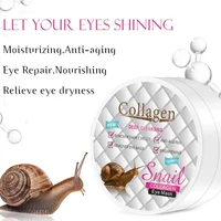60pcs snail collagen eye mask anti wrinkle remove dark circle puffiness moisturizing eye patches korean skin care
