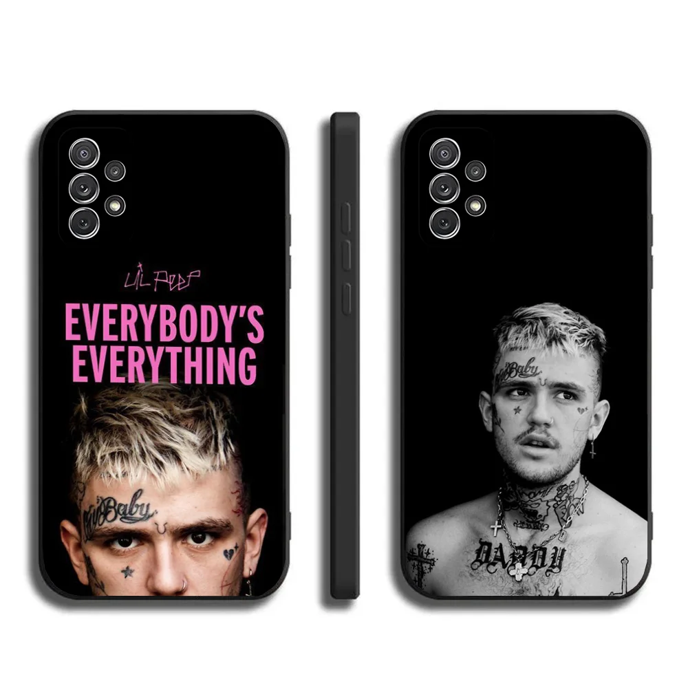 Чехол для телефона Samsung Galaxy A20 A21s A22 A31 A32 A52 A53 A72 73 A80 A91Soft L-Lil Peep crybaby Black Cover