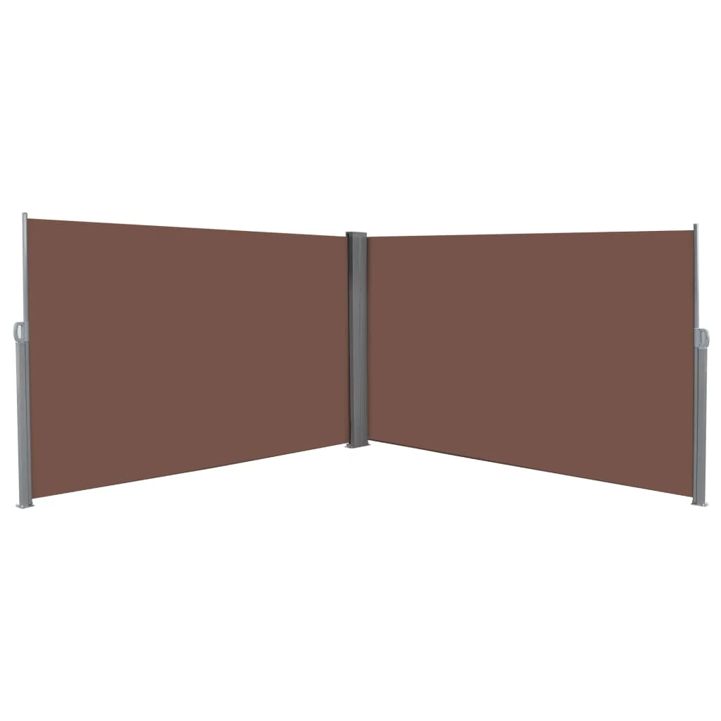 SUNG-LL retractable side awning 180x600 cm Brown | Patio Umbrellas &amp Bases