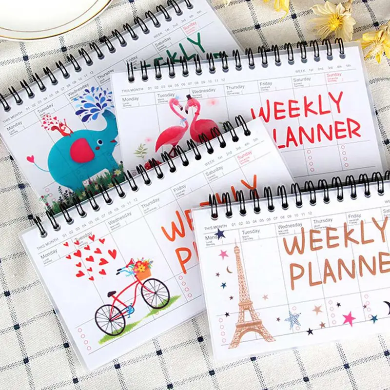 

Kawaii Week Plan Memo Book Weekly Daily Planner Sushi Notebook Agenda Organizer Stationery School Supplies