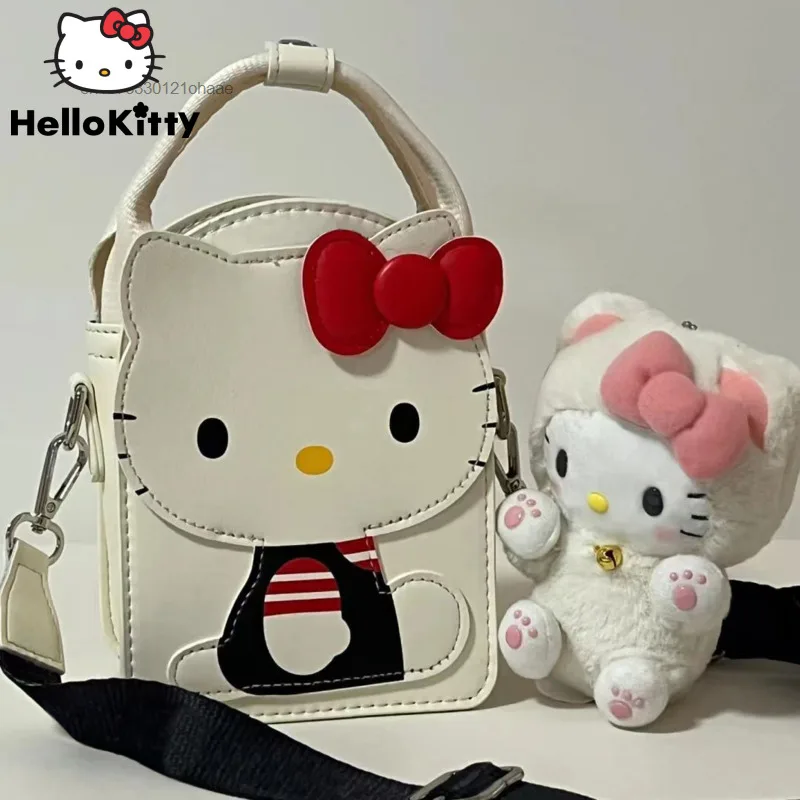 

Sanrio Hello Kitty Luxury Cartoon Women Handbag Y2k Preppy Sweet Cute Student Crossbodybag Korean Fashion Portable Girl Phonebag