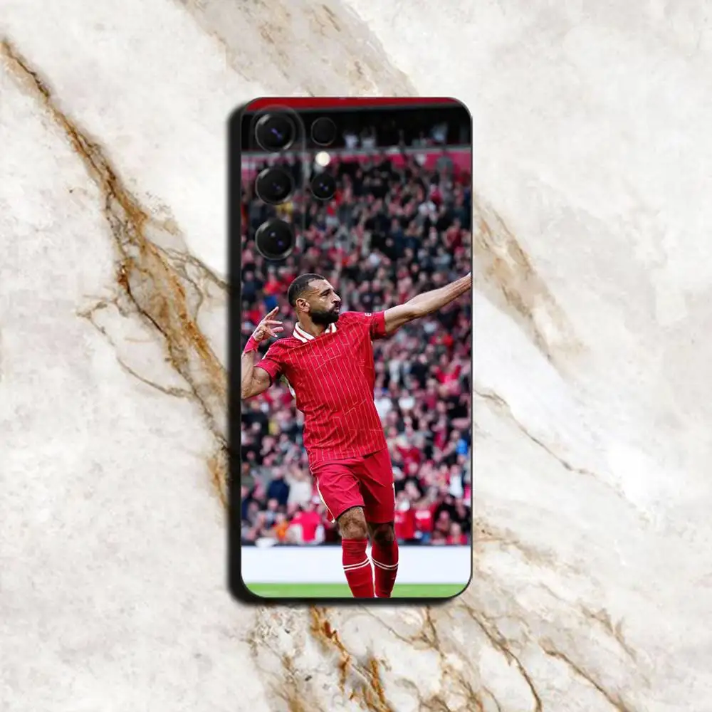 Фото Чехол для Samsung S26 25 24 23 22 21 Ultra с изображением Мохамеда Салаха, из жидкого силикона, мягкий, силиконовый, Plus №3