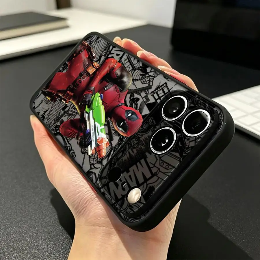 Фото Чехол-накладка Funda Back для iPhone 17 Pro Max 14 16 Plus 12 13 Mini 17e 11 15 XS XR Air 7 8 SE Deadpool Love №4