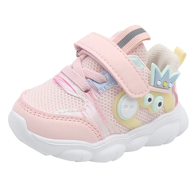 

Kruleepo Air Mesh Casual Shoes for Infant Baby Girls Kids Boys Sports Sneakers Newborn Toddlers Schuhe PU Leather Breathable PVC