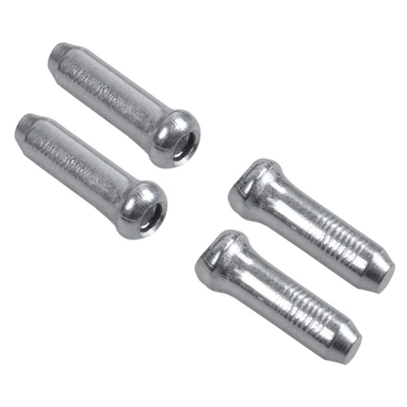 

200X Bicycle Bike Shifter Brake Cable Tips Caps End Crimp Silver