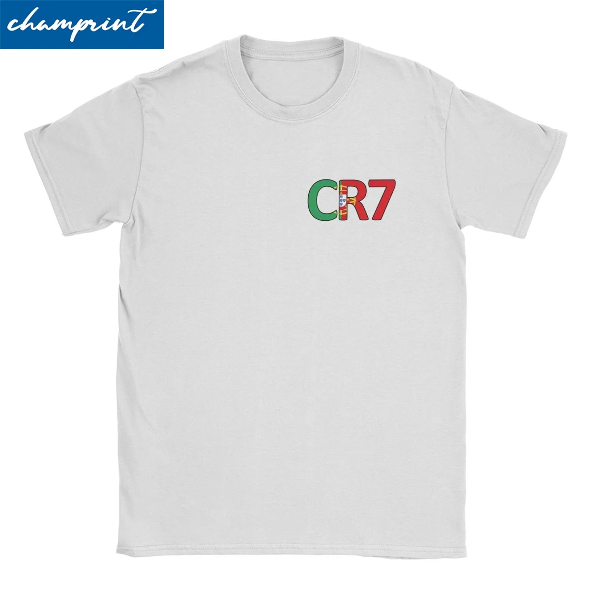 Футболка CR7 с логотипом для мужчин и женщин Забавные футболки из чистого хлопка