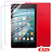 2pcs high definition protective tempered glass for amazon fire 7 2017 screen protector