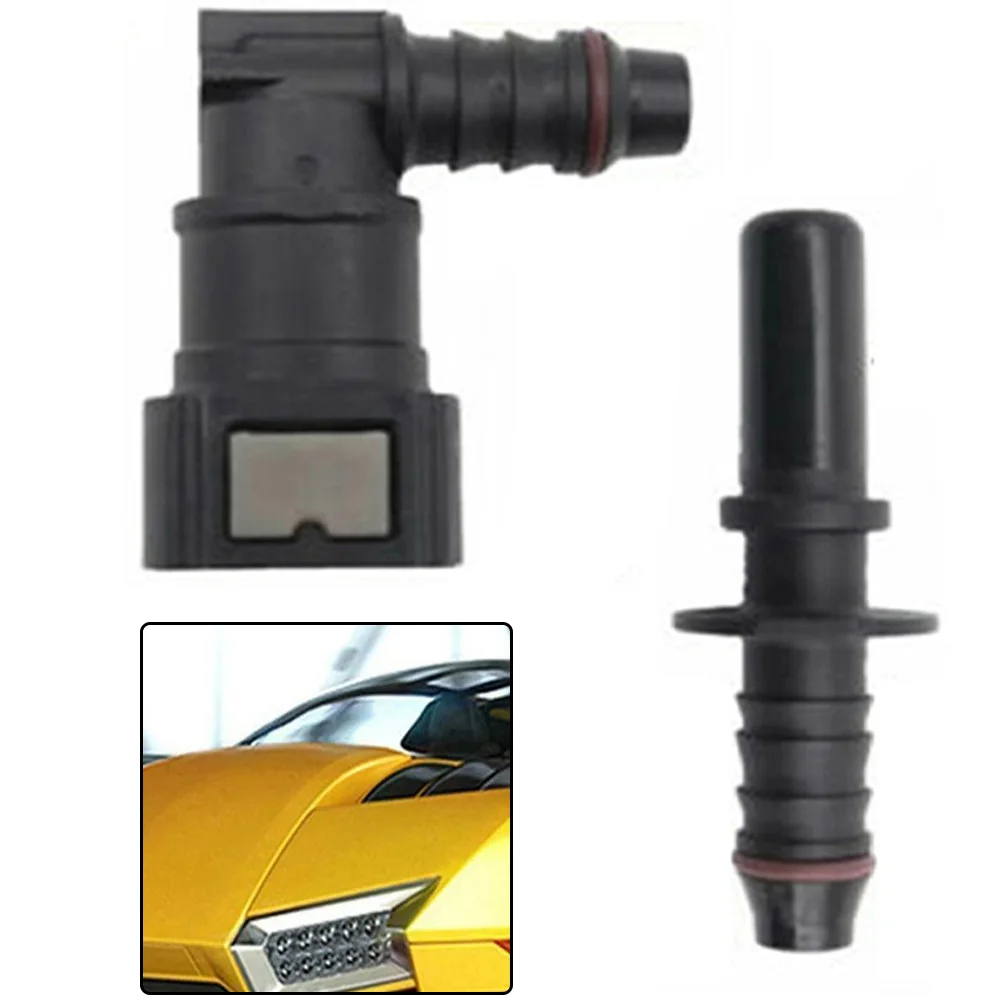 

90° Elbow 9.89 ID8 Car Fuel Line Hose Pipe Coupler Quick Release Connector SET Car Accessories High-quality Tubing Joints